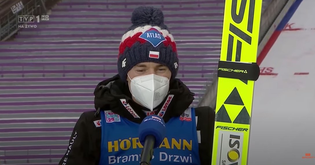 Kamil Stoch podczas wywiadu /&nbsp; /