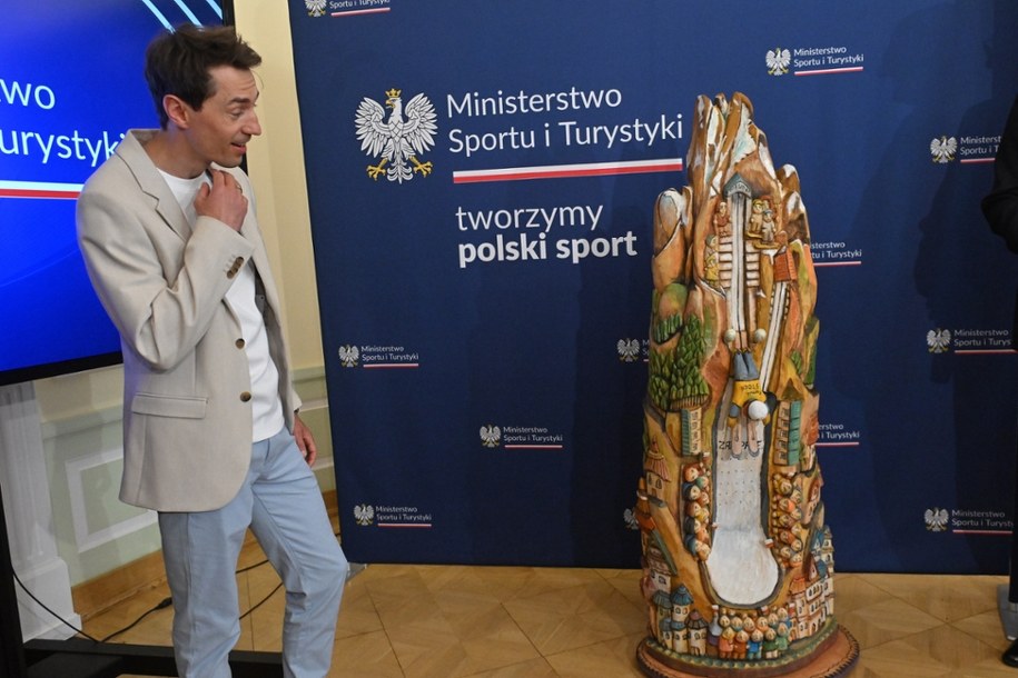 Kamil Stoch w Ministerstwie Sportu i Turystyki /Piotr Nowak