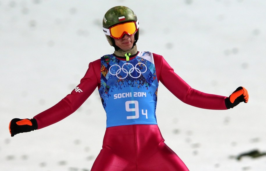 Kamil Stoch w serii próbnej /Grzegorz Momot /PAP