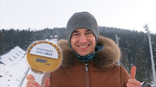 Kamil Stoch z nagrodą dla Sportowca Roku 2014 /Jacek Skóra /RMF FM
