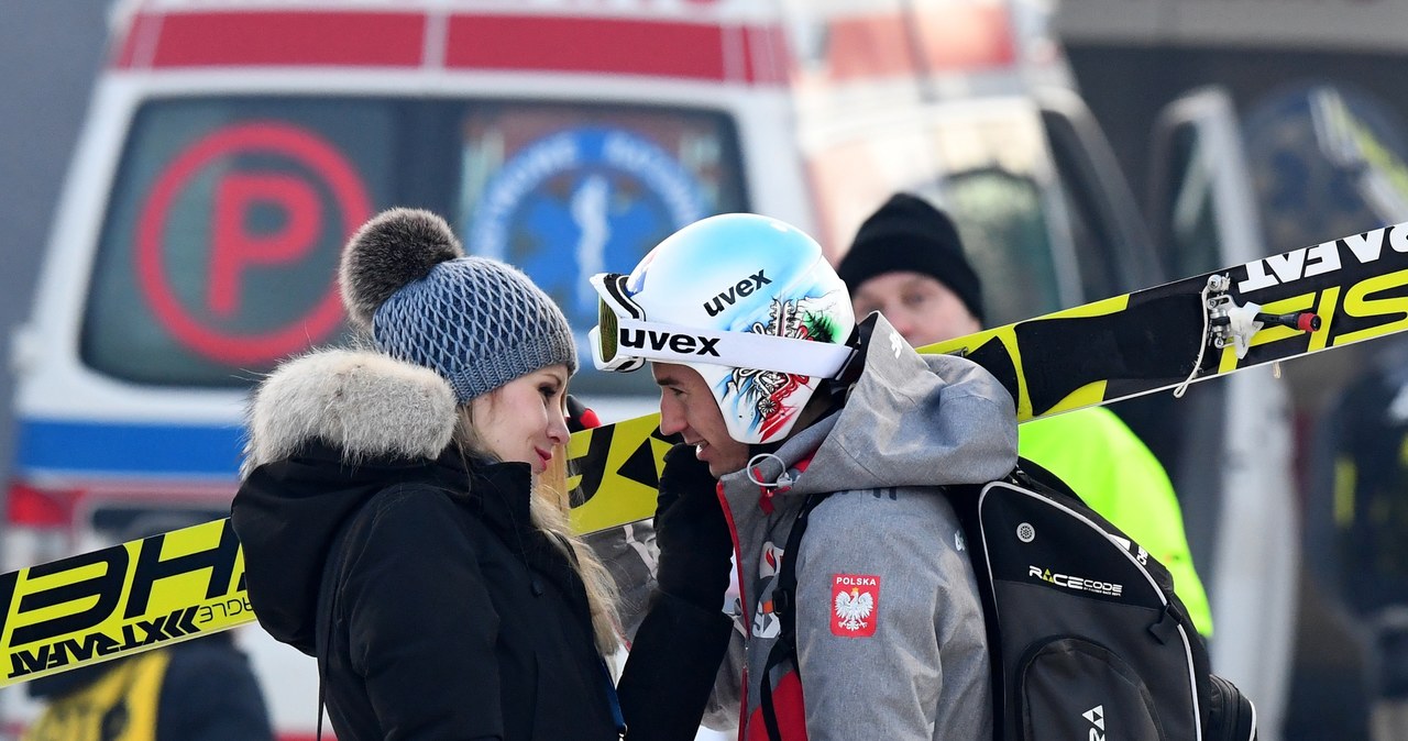 Kamil Stoch z żoną Ewą /Marek Dybas /East News