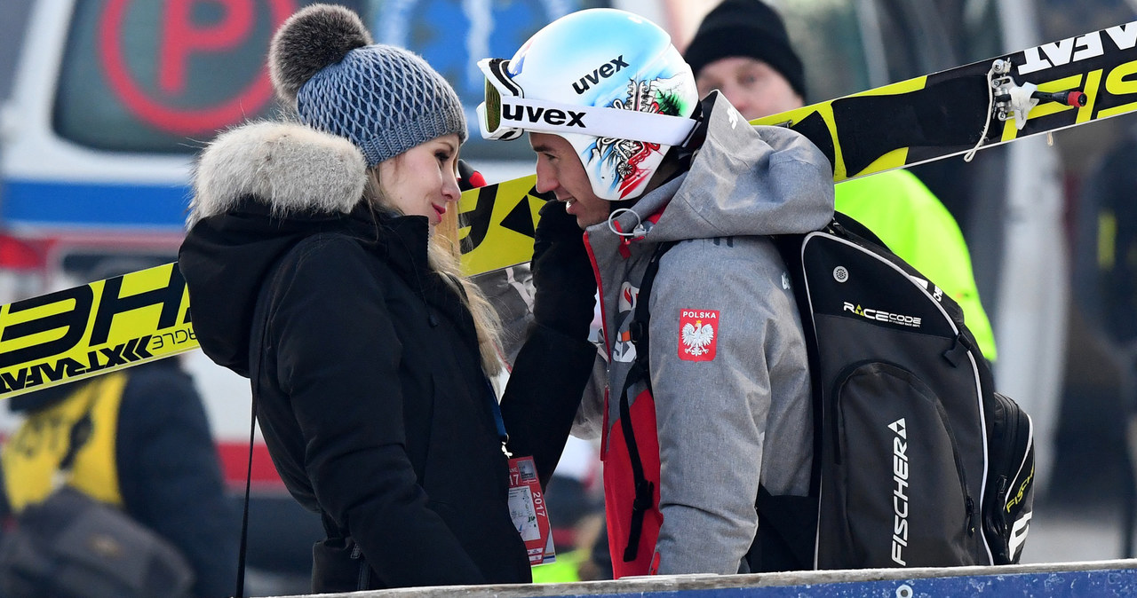 Kamil Stoch z żoną Ewą /Marek Dybas /East News