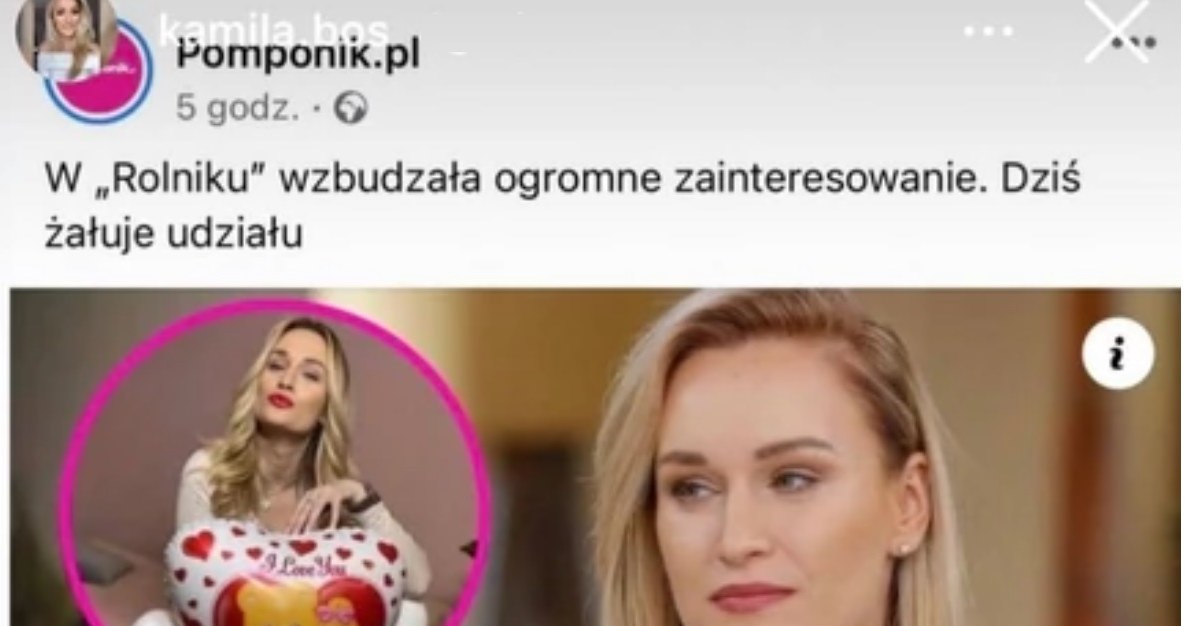 Kamila Boś wydała oświadczenie na Instagramie /Instagram