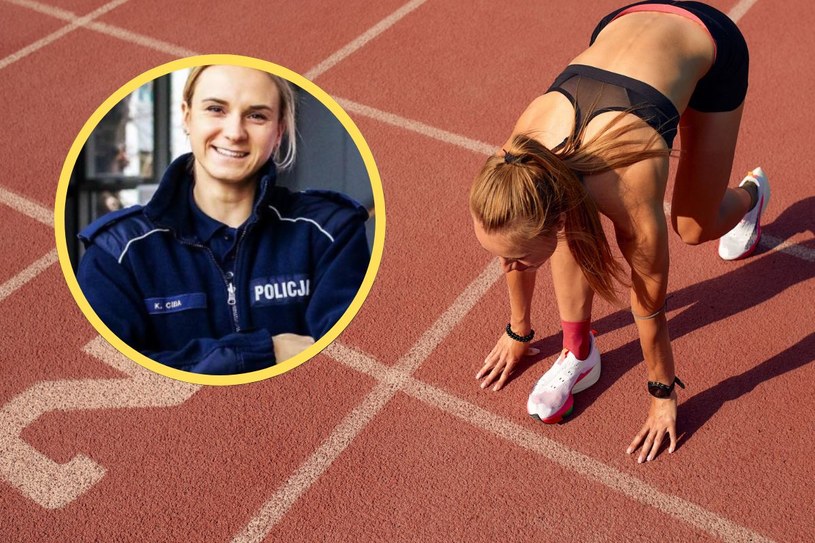 Kamila Ciba jest prawdopodobnie najszybszą policjantką w Polsce /Instagram/@kamilaciba /123RF/PICSEL