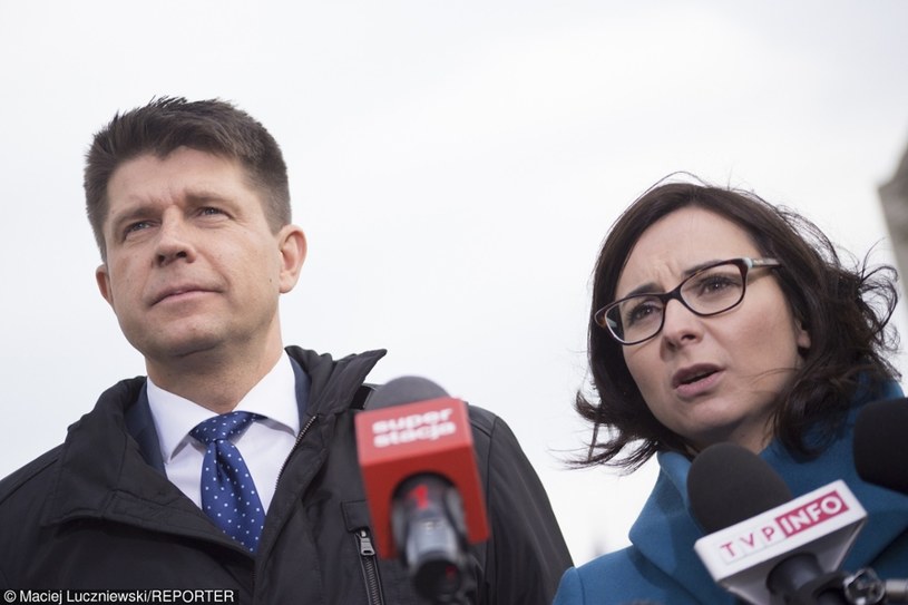 Kamila Gasiuk- Pihowicz i Ryszard Petru /Maciej Łuczniewski /Reporter