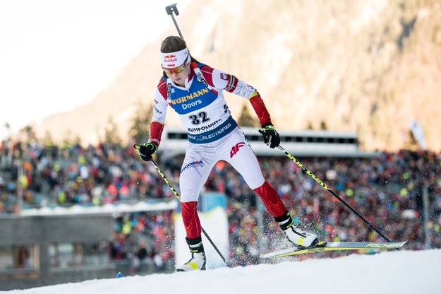 Kamila Żuk podczas stratu w Ruhpolding /MATTHIAS BALK /PAP/EPA