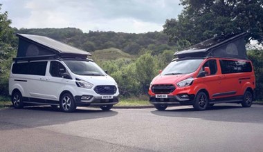 Kampery Ford Transit Nugget w wersjach Active i Trail