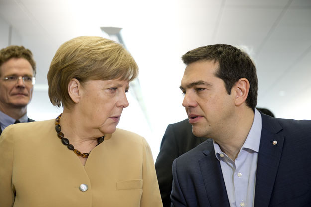 Kanclerz Niemiec Angela Merkel i premier Grecji Aleksis Cipras /AFP