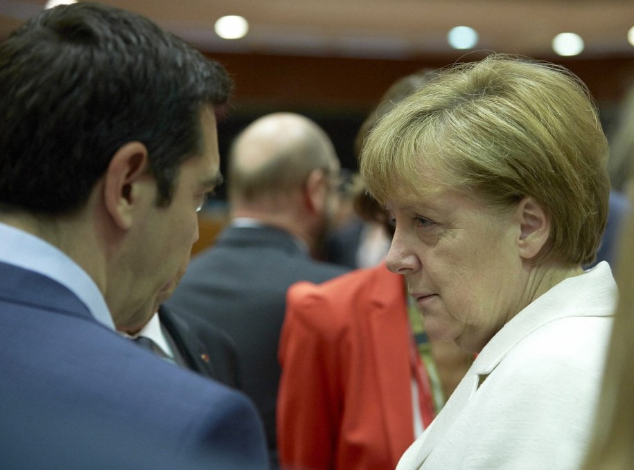 Kanclerz Niemiec Angela Merkel i premier Grecji Aleksis Cipras /Salerno/EUC/ROPI/Photoshot /PAP