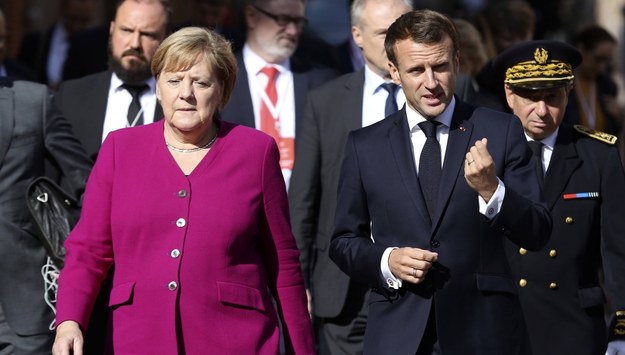 Kanclerz Niemiec Angela Merkel i prezydent Francji Emmanuel Macron /Frederic Scheiber / POOL /PAP/EPA