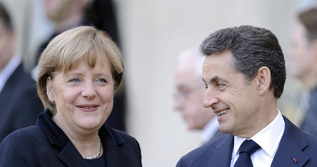 Kanclerz Niemiec Angela Merkel i prezydent Francji Nicolas Sarkozy /AFP