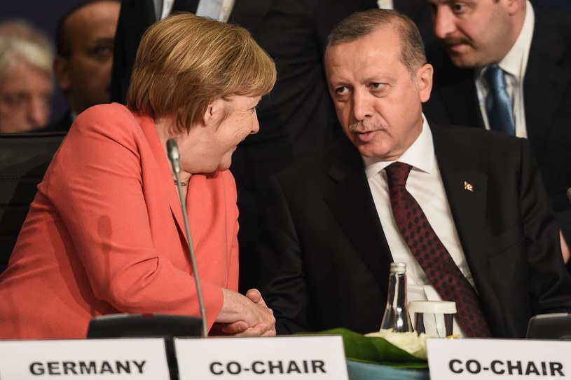 Kanclerz Niemiec Angela Merkel i prezydent Turcji Recep Erdogan /AFP