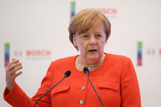 Kanclerz Niemiec Angela Merkel /	HUGO DELGADO /PAP/EPA