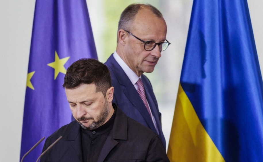 Kanclerz Niemiec Friedrich Merz i prezydent Ukrainy Wołodymyr Zełenski /Kira Hofmann/Imago Stock and People /East News