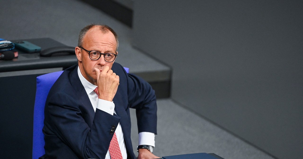 Kanclerz Niemiec Friedrich Merz odniósł się do gróźb Donalda Trumpa. /Photo by KATHARINA KAUSCHE / DPA / dpa Picture-Alliance /AFP
