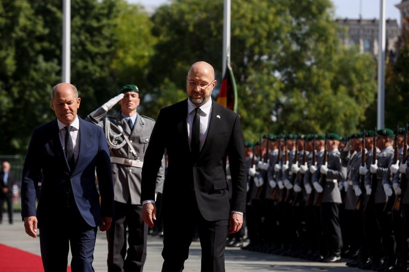 Kanclerz Niemiec Olaf Scholz i premier Ukrainy Denys Szmyhal /@Denys_Shmyhal /Twitter