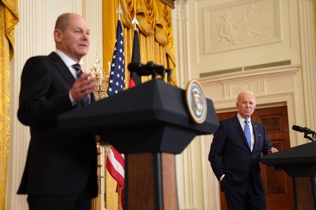 Kanclerz Niemiec Olaf Scholz i prezydent USA Joe Biden /Leigh Vogel /PAP/Newscom