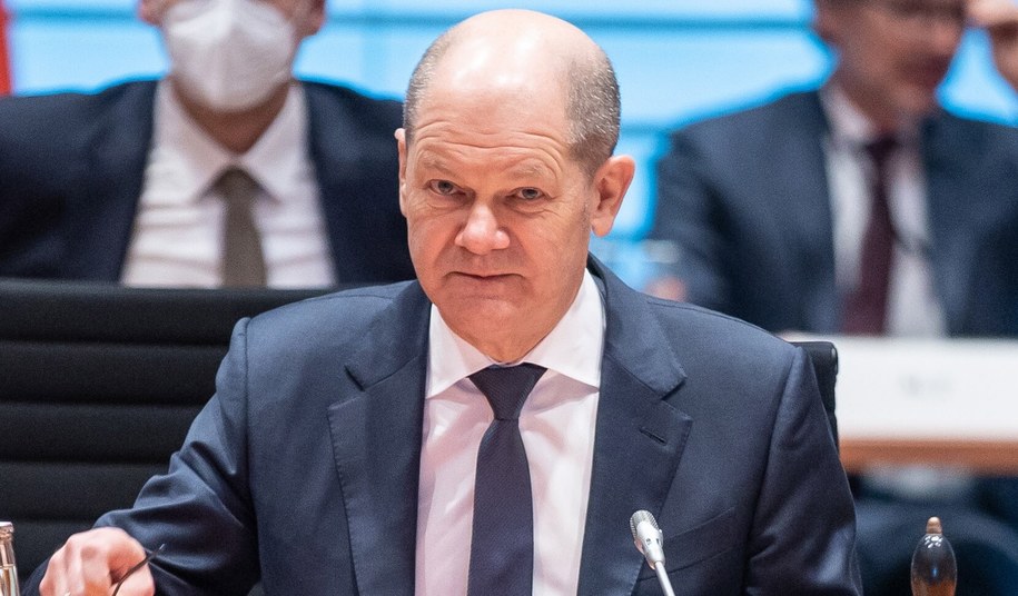 Kanclerz Niemiec Olaf Scholz /Andreas Gora - Pool  /PAP/EPA