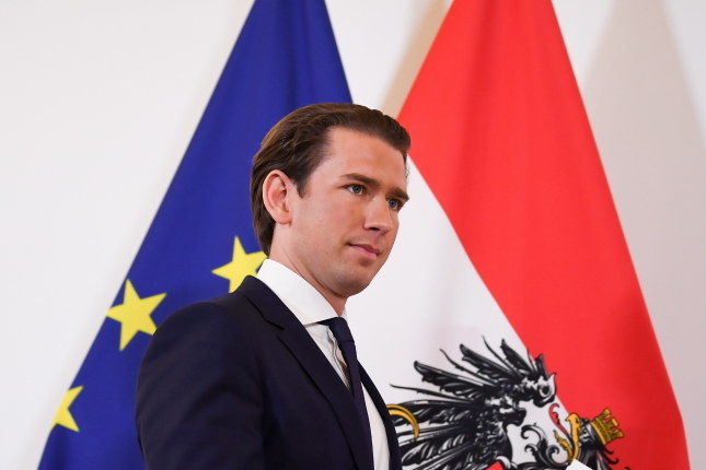 Kanclerz Sebastian Kurz /CHRISTIAN BRUNA /PAP/EPA