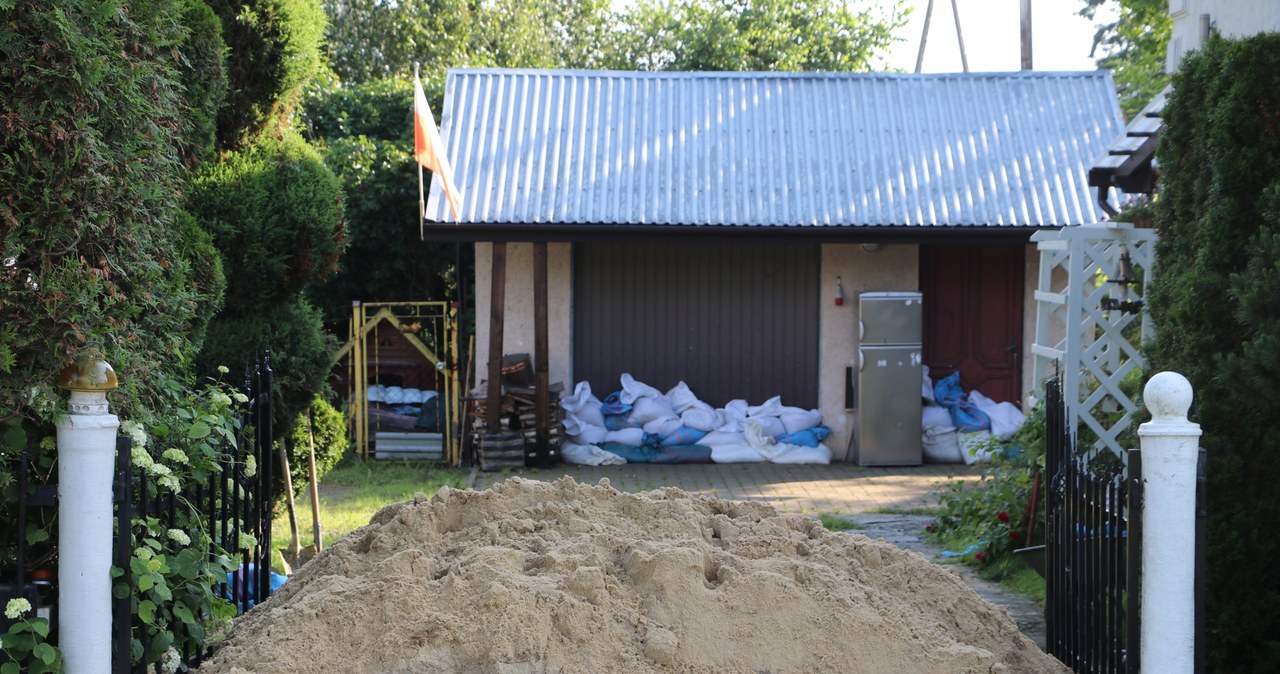 Kańczuga na Podkarpaciu po przejściu ulewy 