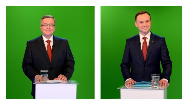 Kandydaci na prezydenta Bronisław Komorowski i Andrzej Duda /Jacek Turczyk /PAP