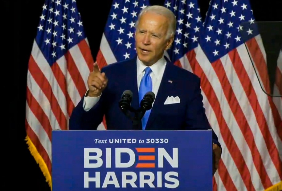 Kandydat demokratów na prezydenta Joe Biden /USA BIDEN HARRIS HANDOUT /PAP/EPA