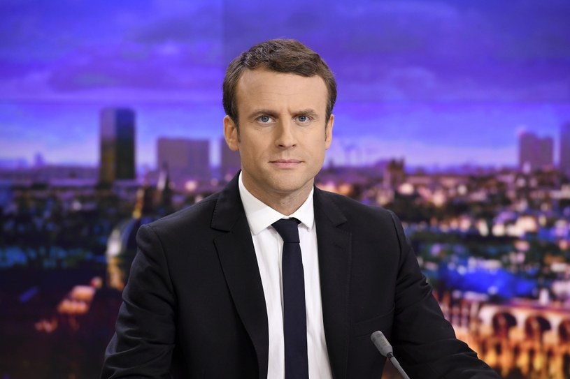 Kandydat na prezydenta Francji Emmanuel Macron /LIONEL BONAVENTURE  /AFP