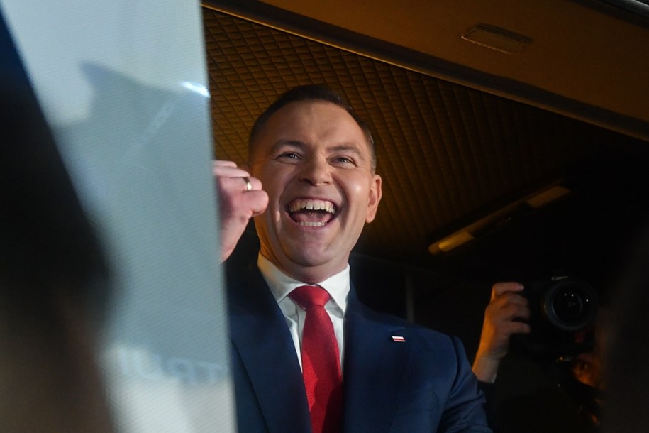 Kandydat na prezydenta wspierany przez PiS Karol Nawrocki. 23.05.2025 r. /Piotr Nowak /PAP