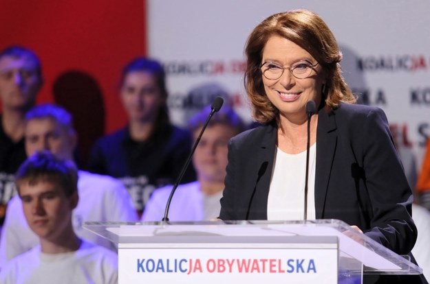 Kandydatka na premiera Małgorzata Kidawa-Błońska w Sosnowcu / 	Andrzej Grygiel    /PAP