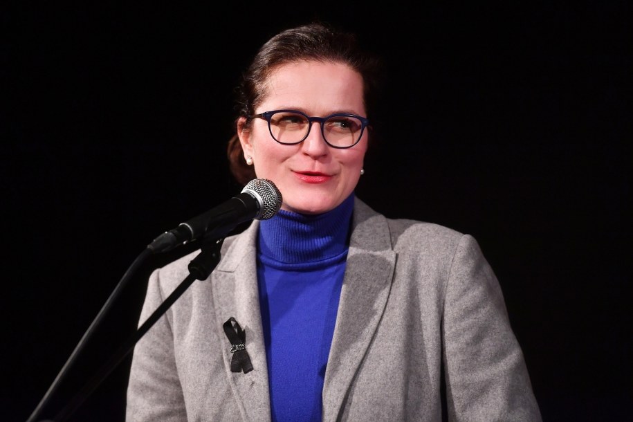 Kandydatka na prezydenta Gdańska Aleksandra Dulkiewicz /Marcin Gadomski /PAP