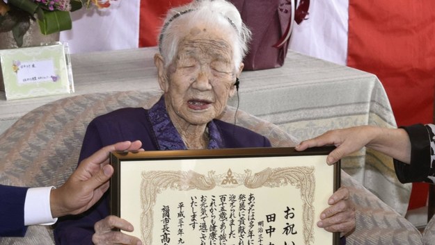 Kane Tanaka we wrześniu 2018 roku została uznana za najstarszą kobietę na świecie /PAP/Newscom