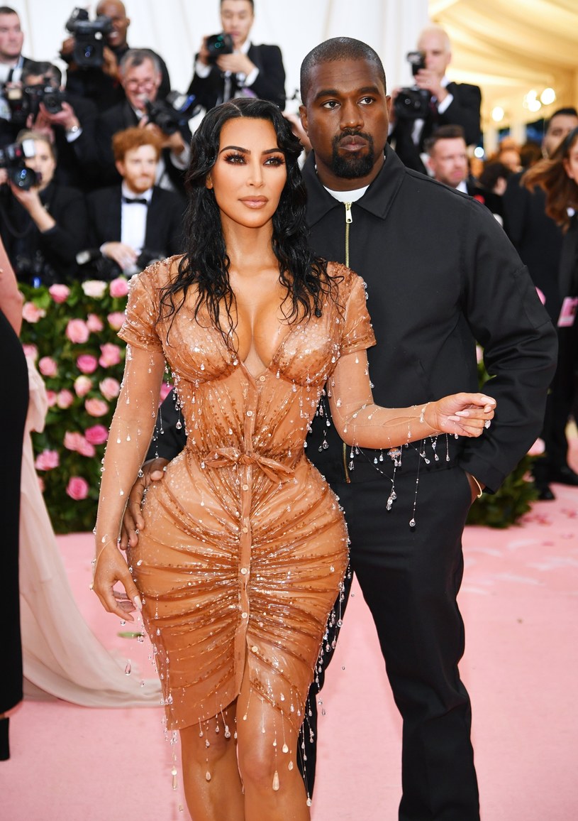 Kanye West był odpowiedzialny za większość kreacji, w których pojawiała się Kim Kardashian /Dimitrios Kambouris /Getty Images