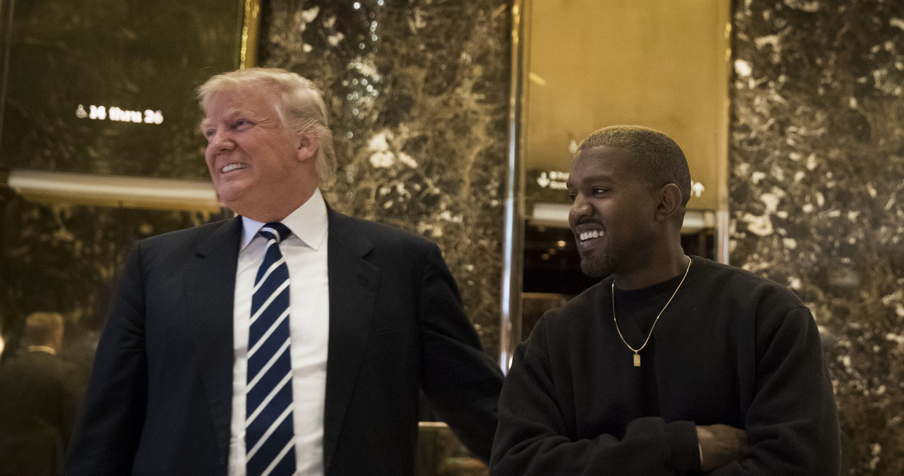 Kanye West i Donald Trump /DREW ANGERER /Getty Images