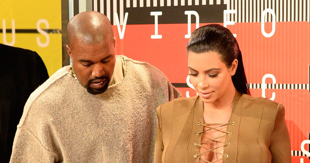 Kanye West i Kim Kardashian /Frazer Harrison /Getty Images