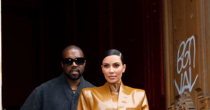 Kanye West i Kim Kardashian /Mehdi Taamallah/NurPhoto /Getty Images