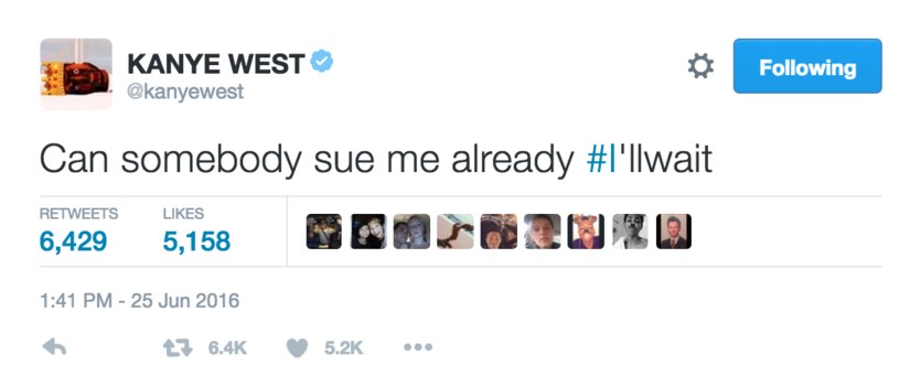 Kanye West na Twitterze /