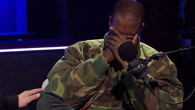 Kanye West w trakcie wywiadu w radiu BBC /