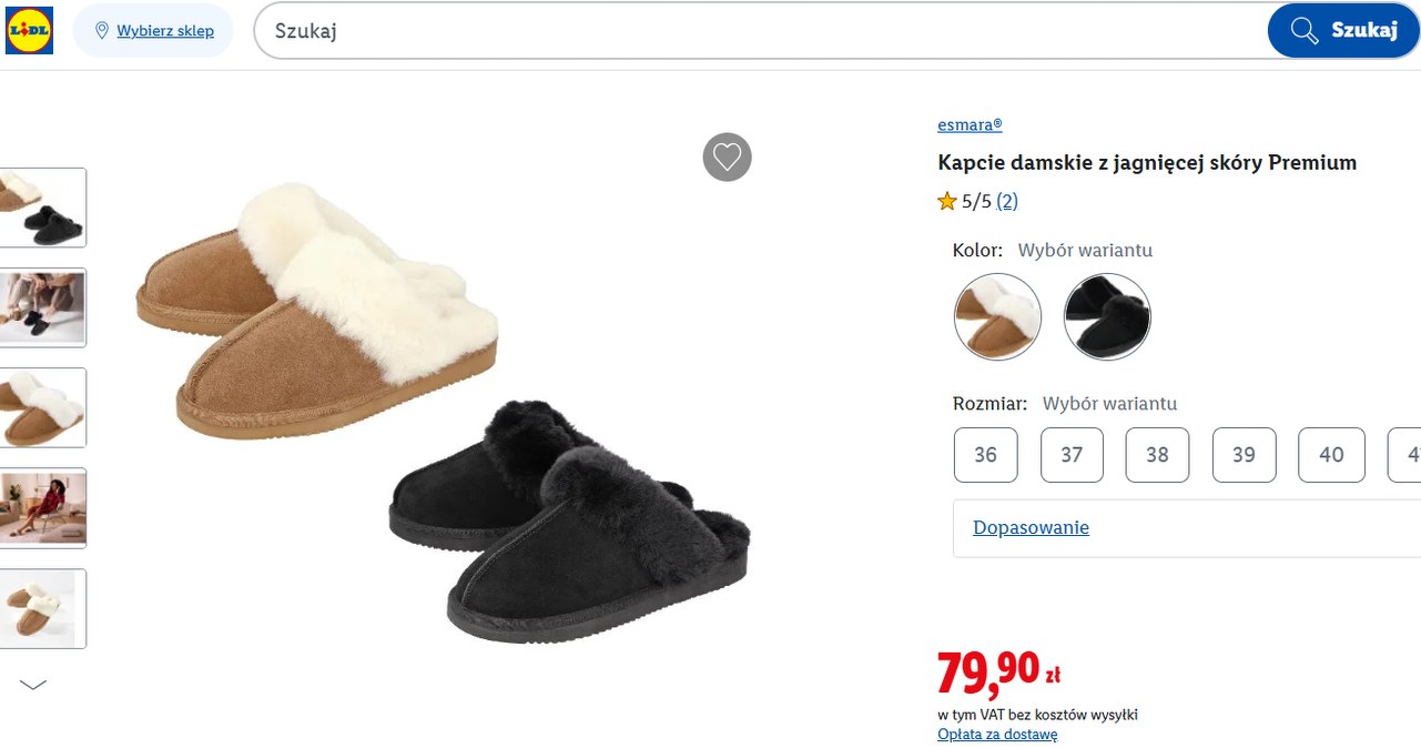 Kapcie premium z jagnięcej skóry – Lidl zaskakuje nową ofertą! /lidl.pl /INTERIA.PL