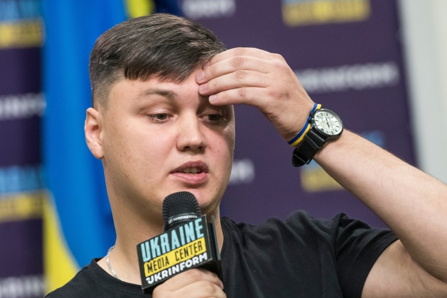 Kapitan Maksim Kuzminow, pilot rosyjskiego śmigłowca Mi-8 /Vladyslav Musiienko /PAP