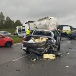 Karambol na A1. Ranni i utrudnienia w ruchu