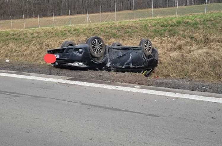 Karambol na A4 / fot. OSP KSRG Gniechowice /