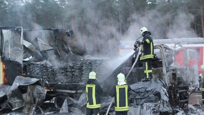 Karambol na autostradzie A 31 w Niemczech