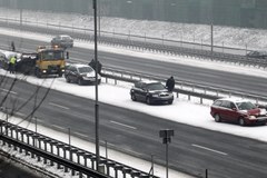 Karambol na autostradzie w Katowicach