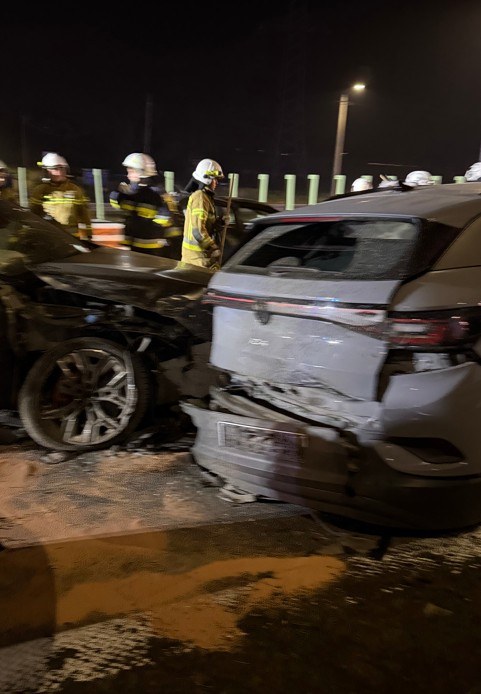 Karambol na DK1 /Zdjęcie nadesłane przez słuchacza /RMF FM