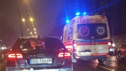 Karambol na krajowej "94". W Sosnowcu zderzyło się sześć pojazdów