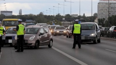 Karambol na Moście Łazienkowskim w Warszawie