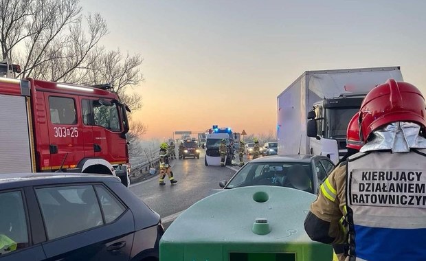 Karambol na obwodnicy Krakowa. Jedna osoba ranna