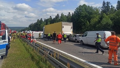 Karambol na S7. Trasa w kierunku Warszawy była zablokowana