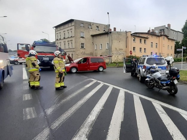 Karambol w Kamiennej Górze /Komenda Powiatowa Policji w Kamiennej Górze  /Facebook