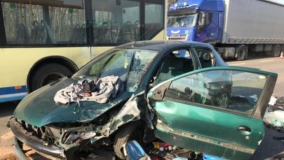 Karambol w Katowicach. Dwie osoby poszkodowane